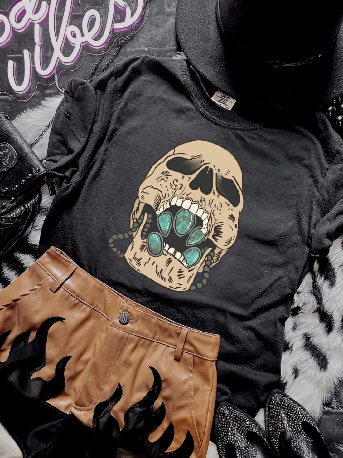 Comfort Colors Western Skull