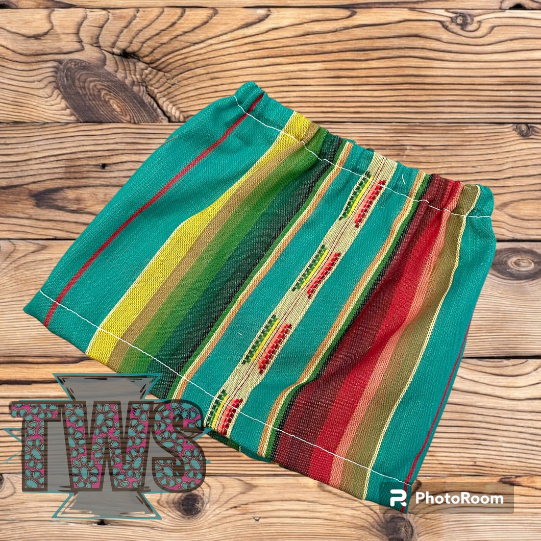 Turquoise Stripe Skirt